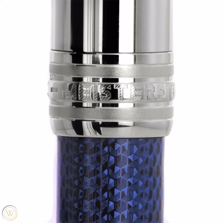 MONTBLANC 112895 PENNA A SFERA 164 SOLITAIRE DOUE' BLUE HOUR MOTIVO ESAGONALE - immagine 4