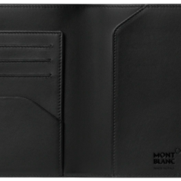 Montblanc 123953 portapassaporto in pelle nero