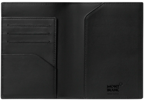 Montblanc 123953 portapassaporto in pelle nero