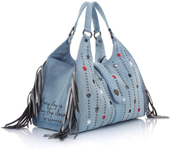 LE PANDORINE BORSA DONNA BAG DENIM PE20DBC02508-01 - immagine 2