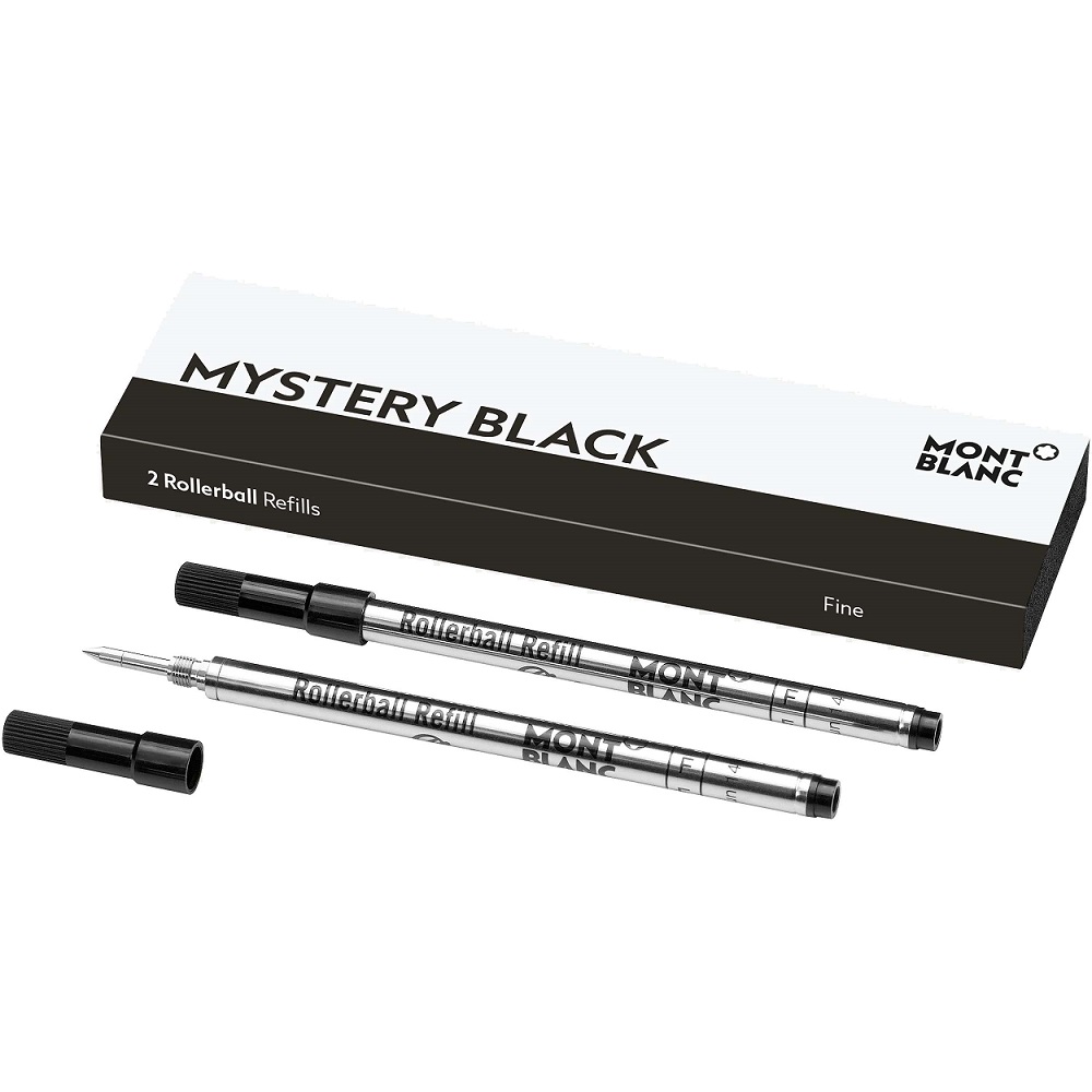 MONTBLANC 105162 -128230 REFILL PER ROLLER (F) MISTERY BLACK 1 x 2