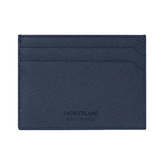 MONTBLANC 128596 SELECTION PORTACARTE DI CREDITO IN PELLE SAFFIANO BLU - immagine 2