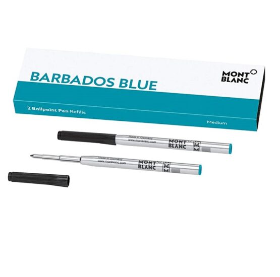 MONTBLANC 116219 REFILL BALLPOINT  M BARBADOS BLUE 1 X 2