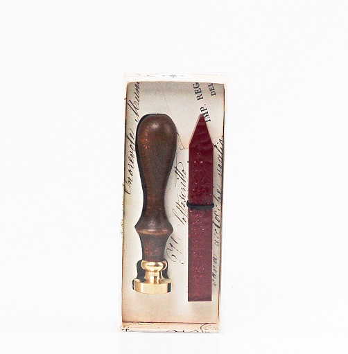 Timbro Per Ceralacca In Ottone E Legno Di Palissandro – Ideale Per Inviti E Bomboniere (2.5 Cm) - 2