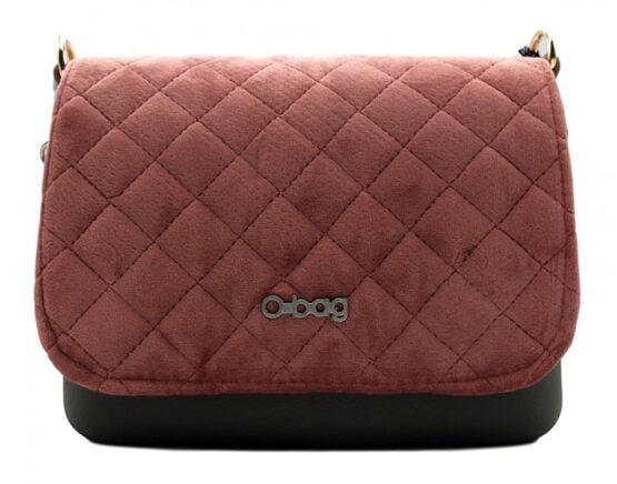 O-BAG BORSA DONNA PICCOLA PATTINA ALCANTARA O POCKET 9650 VERDE/MARRONE