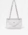 Gio Cellini BORSA DONNA CON DECORAZIONI PU COLORE ARGENTO TRACOLLA CATENA BB008