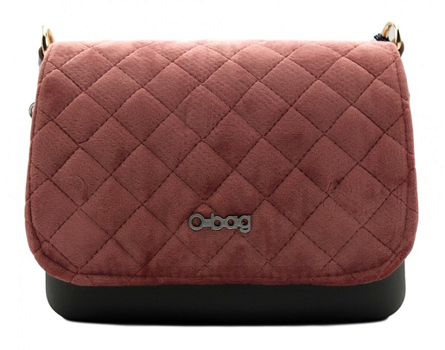 O-BAG BORSA DONNA PICCOLA PATTINA ALCANTARA O POCKET 9650 VERDE/MARRONE