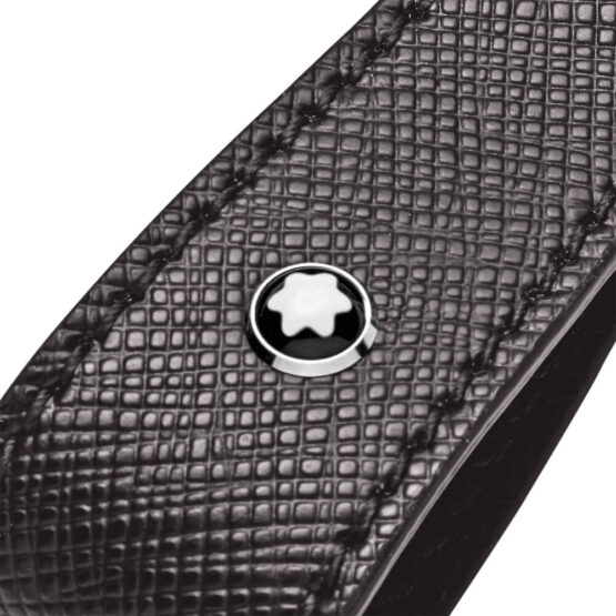 MONTBLANC 128600 SARTORIAL PORTACHIAVI IN PELLE DOPPIO ANELLO COLOR GRAFITE - immagine 2