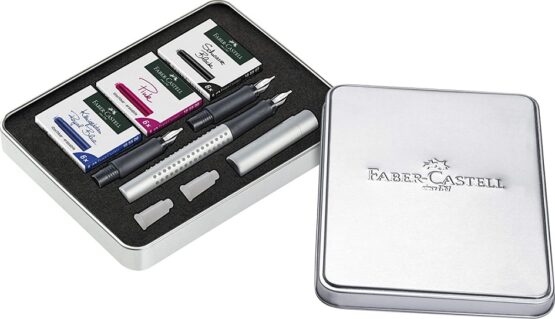 FABER CASTELL 201629 SET CALLIGRAFICO GRIP COLORE ARGENTO