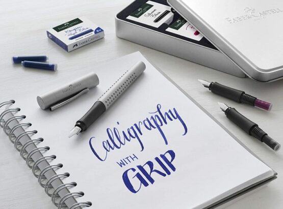 FABER CASTELL 201629 SET CALLIGRAFICO GRIP COLORE ARGENTO - immagine 5