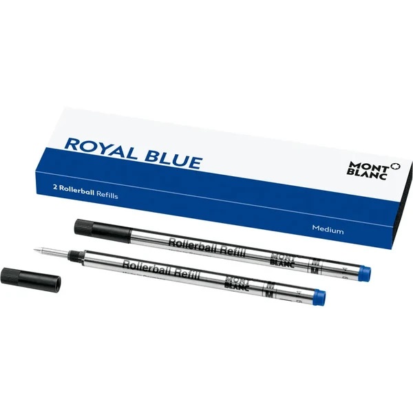 MONTBLANC 128233 - 124504 REFILL ROLLERBALL M ROYAL BLUE 1X2