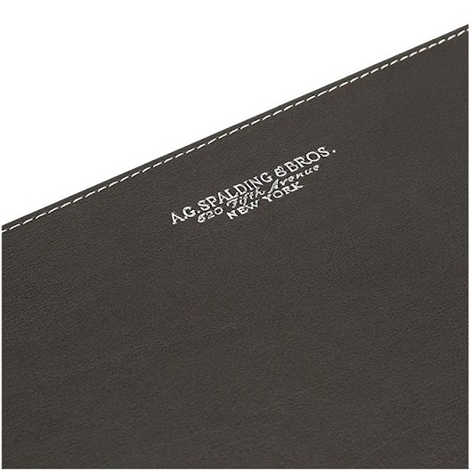 A.G. SPALDING&BROS SOTTOMANO A LIBRO IN PELLE COLORE TESTA DI MORO 584250U254 - immagine 3