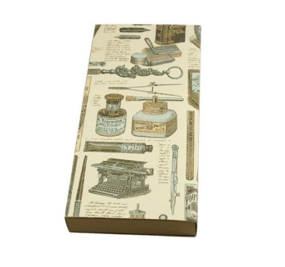 SET SCRITTURA CANOTTO STILOGRAFICA IN LEGNO 2 PENNINI 2 INCHIOSTRO BLU/ROSSO 21001 RUBINATO - immagine 3