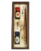 SET SCRITTURA CANOTTO STILOGRAFICA IN LEGNO 2 PENNINI 2 INCHIOSTRO BLU/ROSSO 21001 RUBINATO