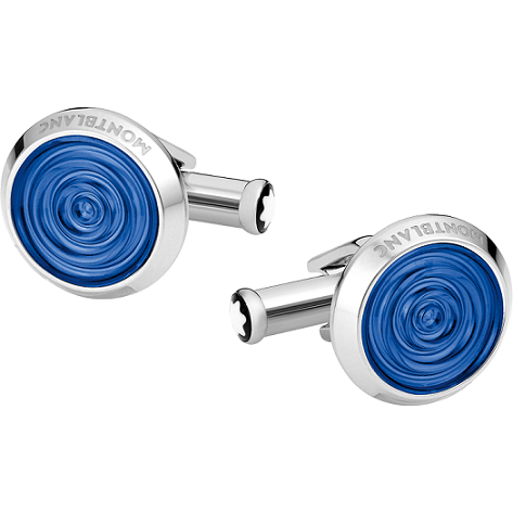 MONTBLANC 116655 GEMELLI URBAN SPIRIT IN ACCIAIO PREGIATO CON PREGIATA RESINA