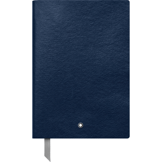 MONTBLANC 113639 NOTEBOOK PAGINE A QUADRETTICOPERTINA IN PELLE SAFFIANO BLU