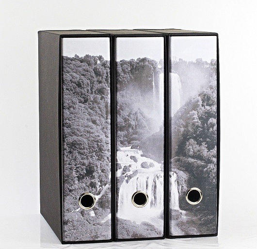 RACCOGLITORI AD ANELLI DECORATI CASCATE DELLE MARMORE SET 3