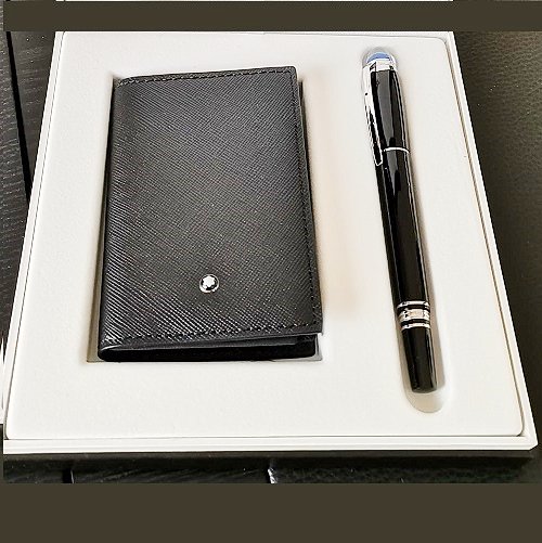 MONTBLANC 123753 SET REGALO STARWALKER FINELINER + PORTA BIGLIETTI DA VISITA - immagine 4