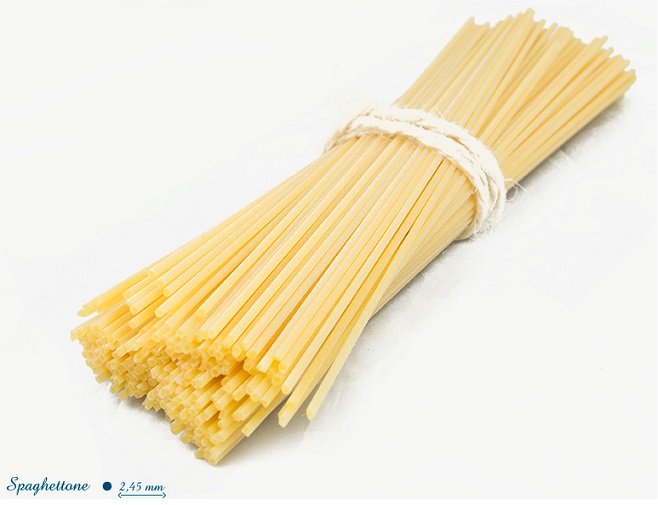 MASCIARELLI SPAGHETTONE SELEZIONE GOURMET LINEA LAVORAZIONE ARTIGIANALE 2,42 MM LUXURY FOOD LOST 215 - immagine 2