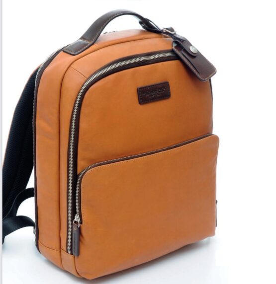 A.G. SPALDING&BROS 309180U900 ZAINO  FAST CHECK IN PELLE COLORE CUOIO