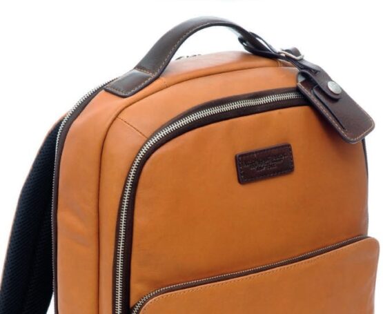 A.G. SPALDING&BROS 309180U900 ZAINO  FAST CHECK IN PELLE COLORE CUOIO - immagine 2