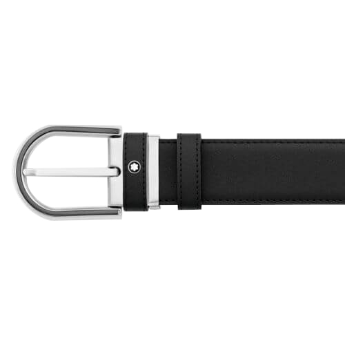 MONTBLANC 126032 CINTURA IN PELLE VITELLO COLORE NERO - immagine 2