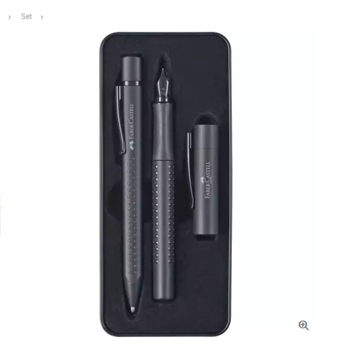 FABER CASTELL 201626 SET REGALO GRIP EDITIN STILO/SFERA ALL BLACK