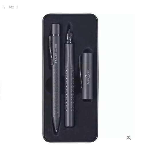 FABER CASTELL 201626 SET REGALO GRIP EDITIN STILO/SFERA ALL BLACK