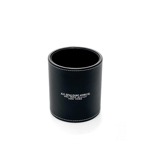 A.G. SPALDING&BROS 584280U900 BICCHIERE PORTAPENNE IN PELLE COLORE NERO
