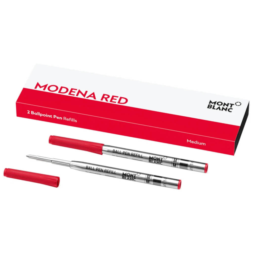 MONTBLANC 124516 - 128216 REFILL BALLPOINT M MODENA RED 1X2