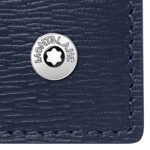 MONTBLANC 118662 WESTSIDE 4810 PORTA BIGLIETTI DA VISITA A LIBRO COLORE BLU - immagine 2