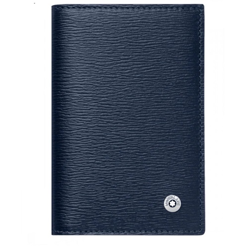 MONTBLANC 118662 WESTSIDE 4810 PORTA BIGLIETTI DA VISITA A LIBRO COLORE BLU