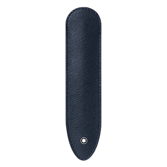 MONTBLANC 128603 SARTORIAL PORTAPENNE IN PELLE SAFFIANO BLU