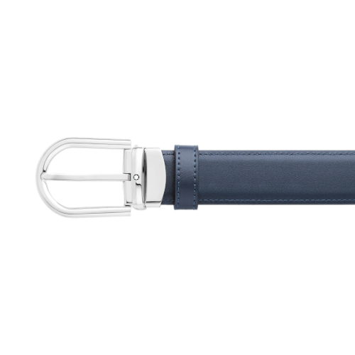 MONTBLANC 128756 CINTURA CON FIBBIA AD ARDIGLIONE 30MM REVERSIBILE DOPPIO COLORE - immagine 3