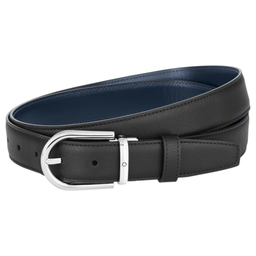 MONTBLANC 128756 CINTURA CON FIBBIA AD ARDIGLIONE 30MM REVERSIBILE DOPPIO COLORE