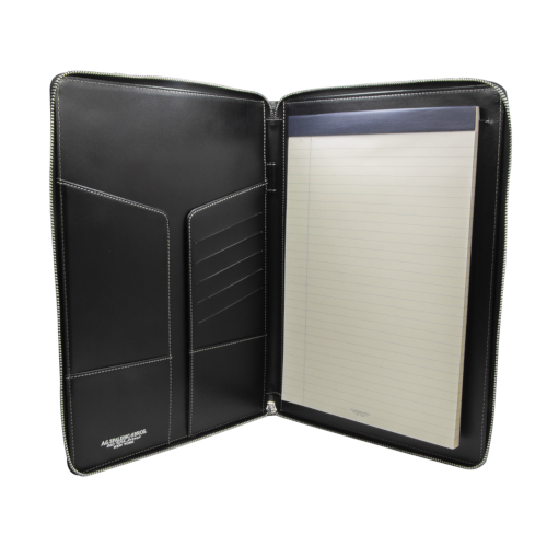 A.G. SPALDING&BROS 173222P900 PORTABLOCCO IN PELLE COLORE NERO CON ZIP