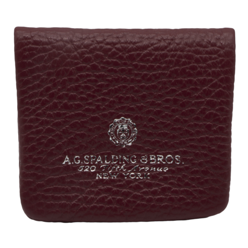 A.G. SPALDING&BROS PORTAMONETE SOFT IN PELLE COLORE ROSSO SCURO 175541U530