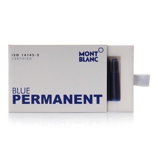 MONTBLANC 107758 - 128208 INK CARTRIDGE  CARTUCCE INCHIOSTRO BLU PERMANENTE - immagine 3