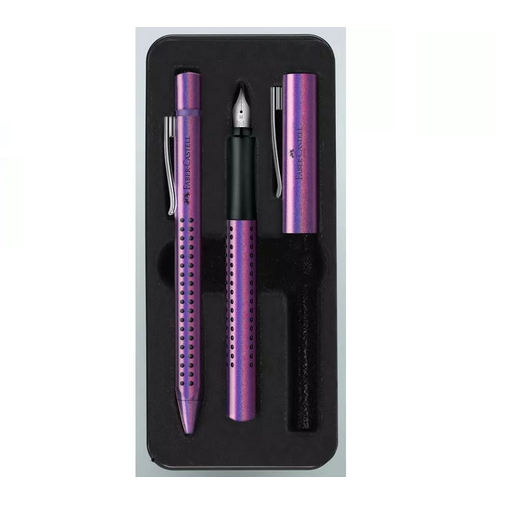 FABER CASTELL 201534 Set Grip Edition Stilo M e Penna a Sfera COLORE GLAM VIOLET