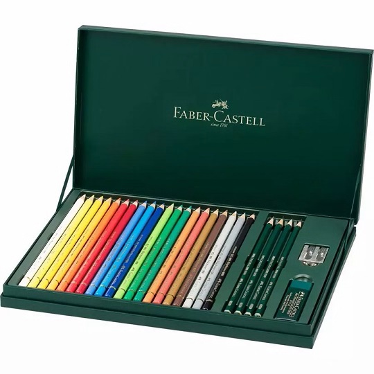 Faber-Castell 210051 - Set regalo Polychromos + Castell 90