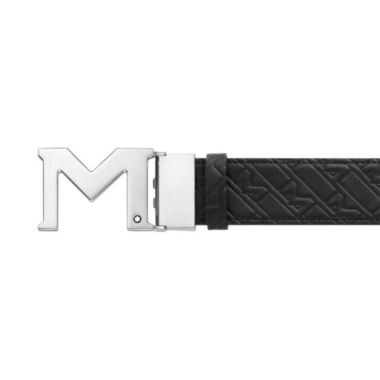 MONTBLANC 128787 M_GRAM CINTURA 35MM REVERSIBILE BICOLORE CON FIBBIA M - immagine 2