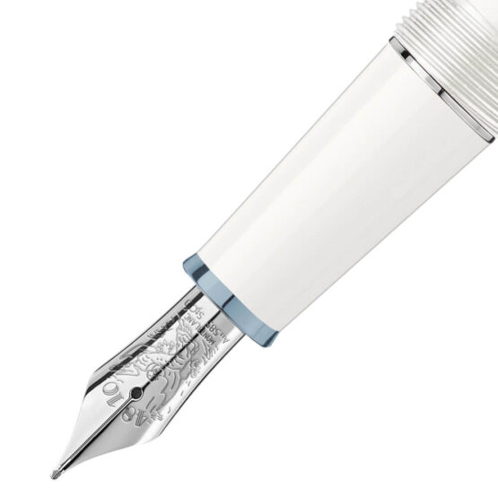 MONTBLANC 129399 STILOGRAFICA MEISTERSTÜCK (M) GLACIER CLASSIQUE BIANCA - immagine 2