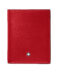 MONTBLANC 129679 MEISTERSTÜCK PORTAFOGLI COMPATTO 6CC DOPPIO COLORE ROSSO/NERO