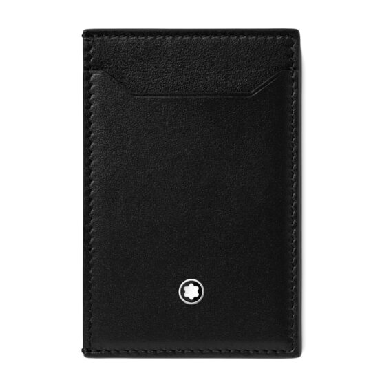 MONTBLANC 129683 MEISTERSTÜCK CUSTODIA PER 3 CARTE DI CREDITO COLORE NERO