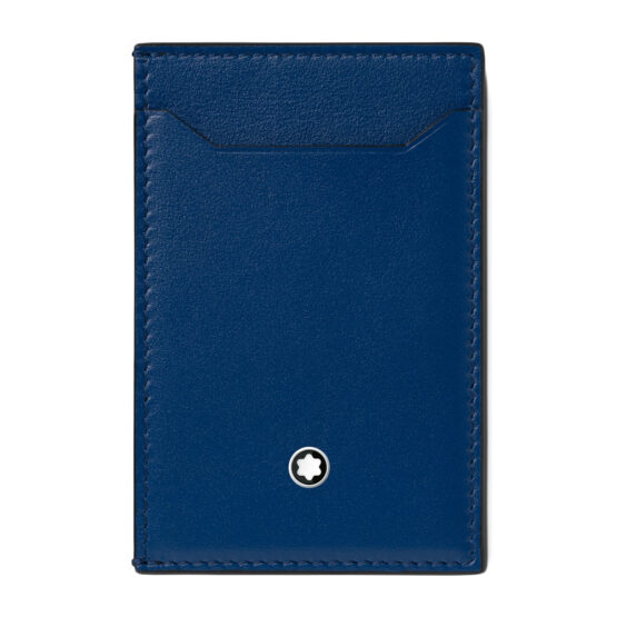 MONTBLANC 129684 MEISTERSTÜCK CUSTODIA PER 3 CARTE DI CREDITO COLORE BLU