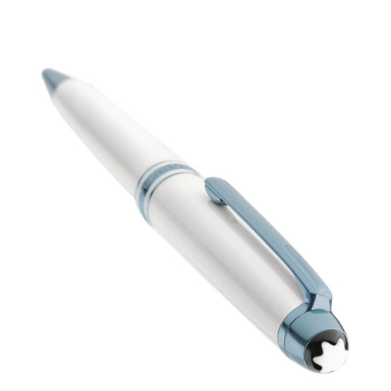 MONTBLANC 129401 MEISTERSTÜCK GLACIER WHITE PENNA A SFERA CLASSICA BIANCA - immagine 2