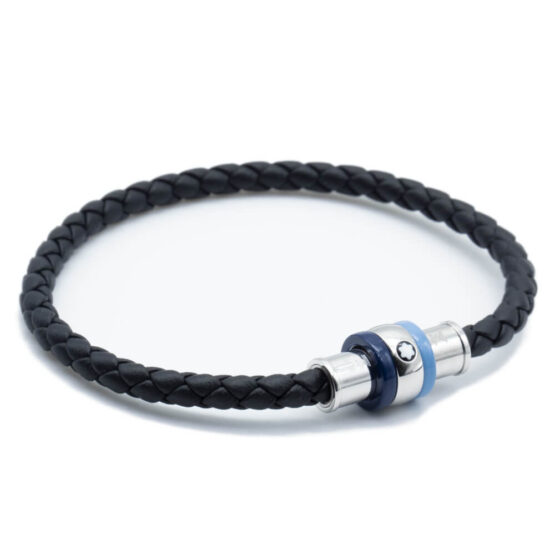MONTBLANC 12951868 BRACCIALE 1858 ICE SEA BLUE