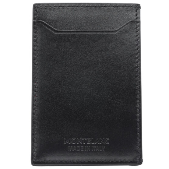 MONTBLANC 129685 PORTACARTE MEISTERSTÜCK IN PELLE COLORE ROSSO E NERO - immagine 2