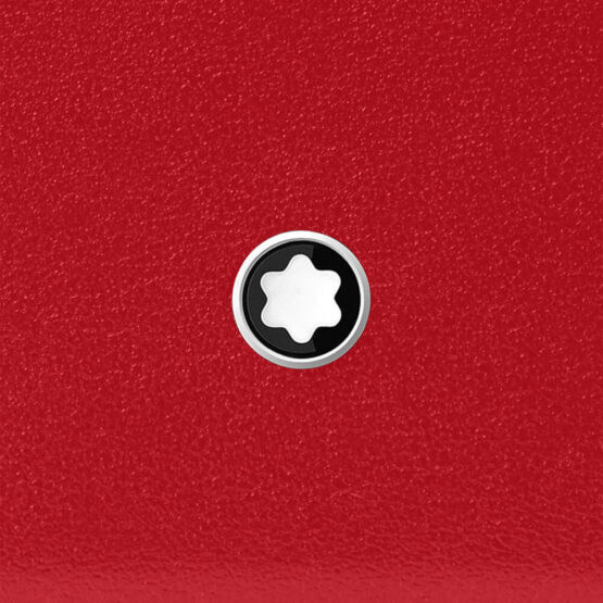 MONTBLANC 129685 PORTACARTE MEISTERSTÜCK IN PELLE COLORE ROSSO E NERO - immagine 4