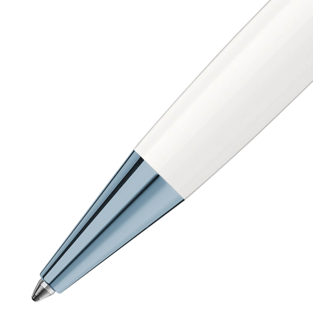 MONTBLANC 129401 MEISTERSTÜCK GLACIER WHITE PENNA A SFERA CLASSICA BIANCA - immagine 3